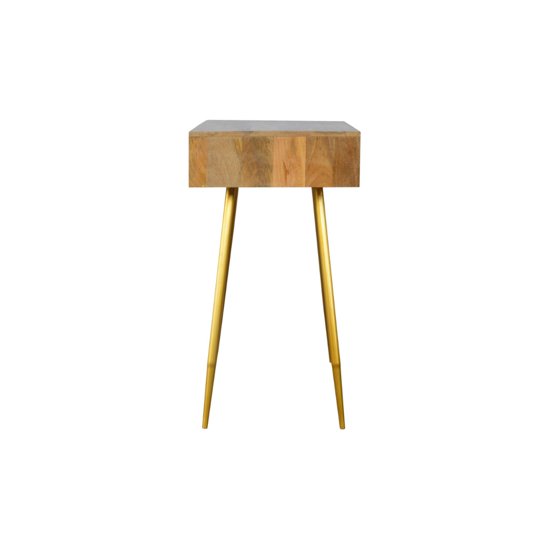 Cement Brass Writing Desk