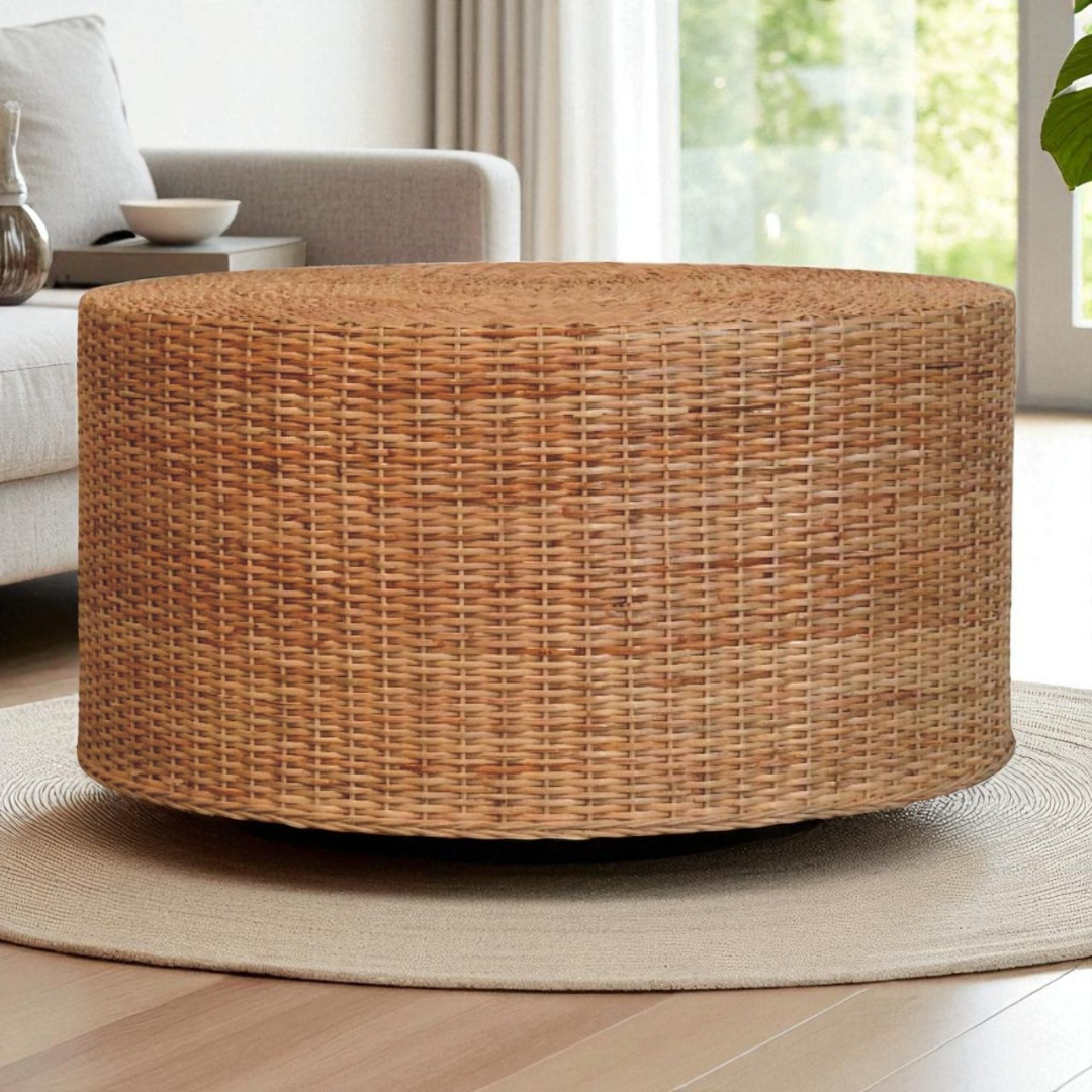 Regency Round Woven Coffee Table