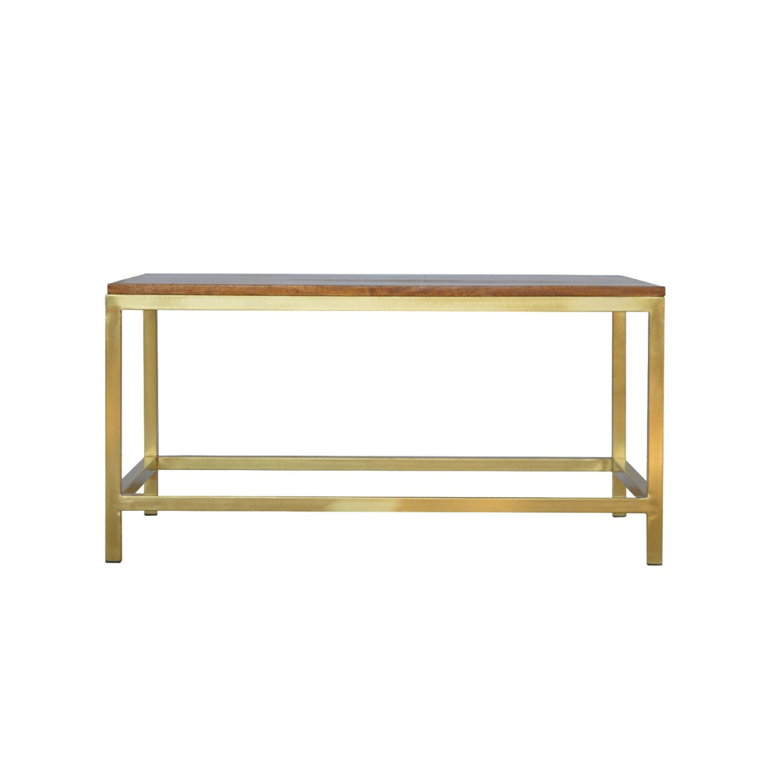 Rectangle Gold Coffee Table