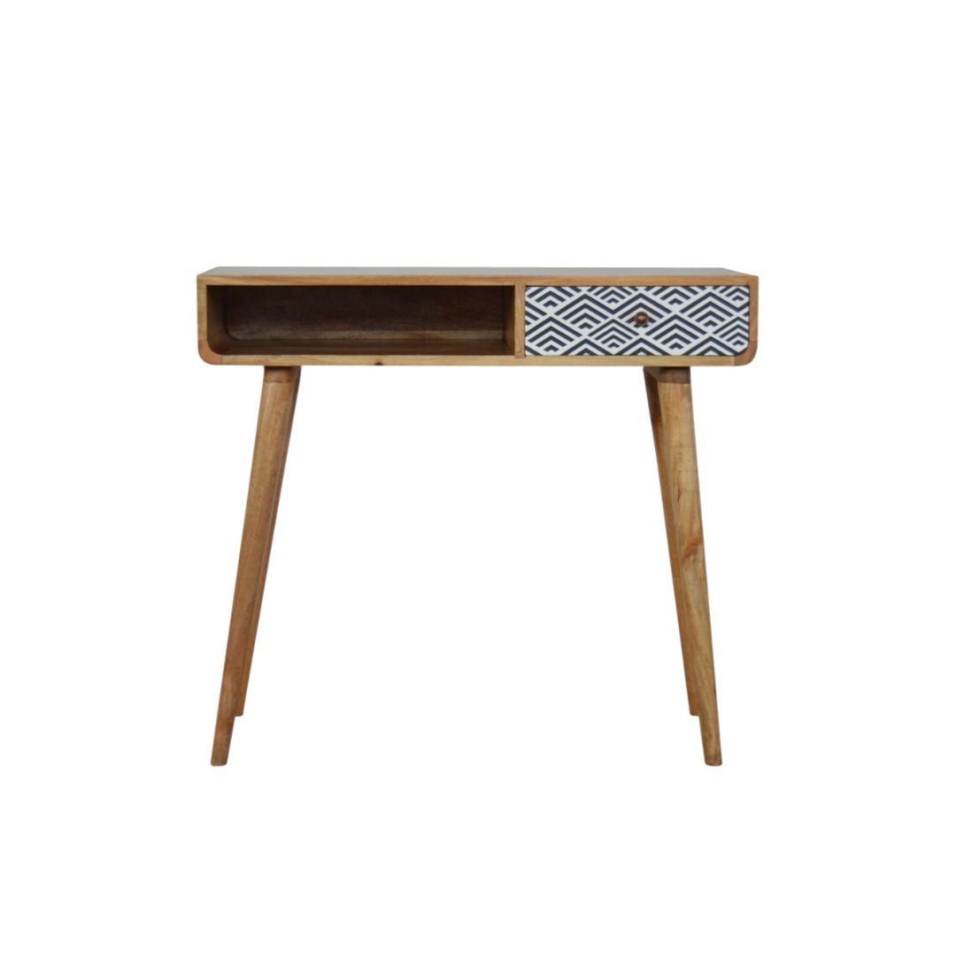 Monochrome Print Writing Desk