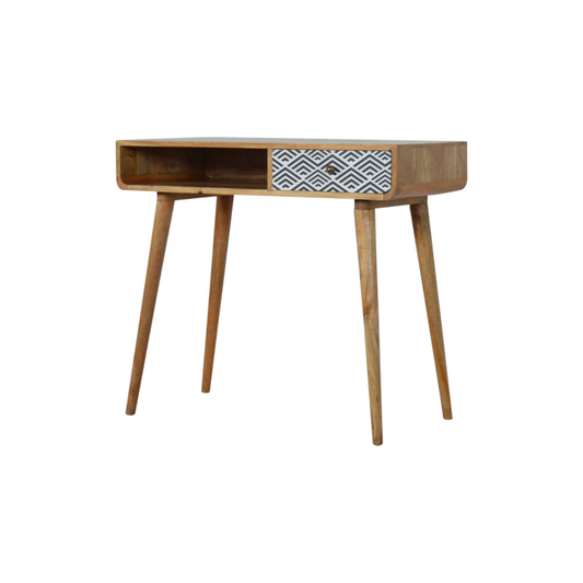 Monochrome Print Writing Desk