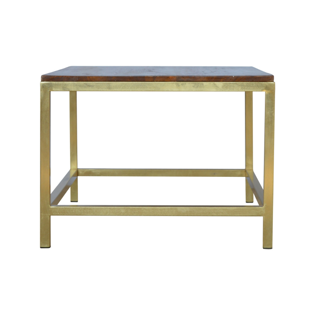 Rectangle Gold Coffee Table