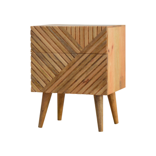 Lille 2 Drawer Bedside Table