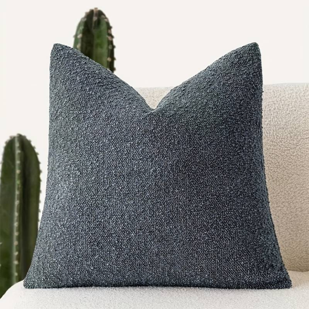Navy Blue Chenille Cushion Cover