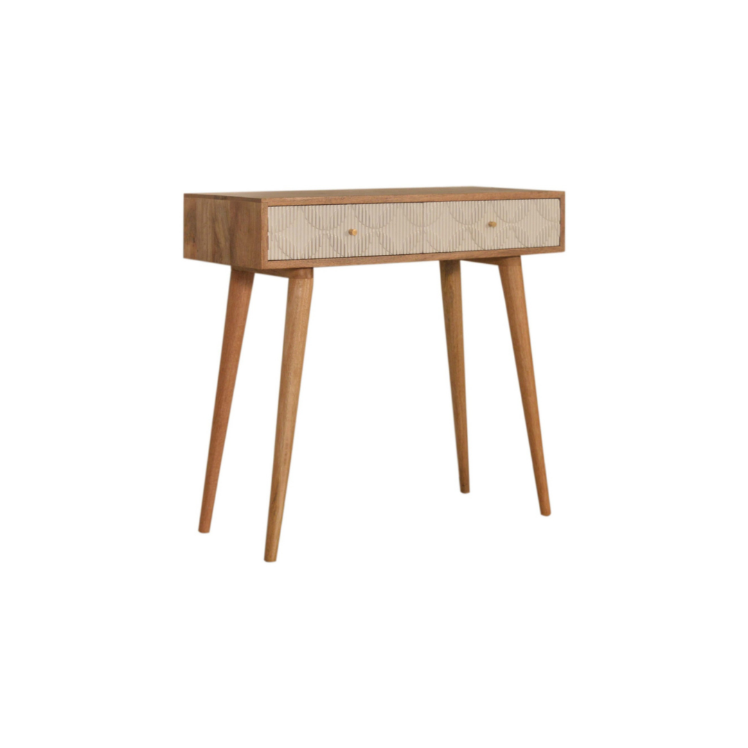 Milan White Console Table