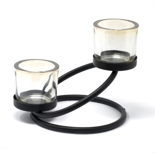 Iron Votive Candle Holder Centrepiece