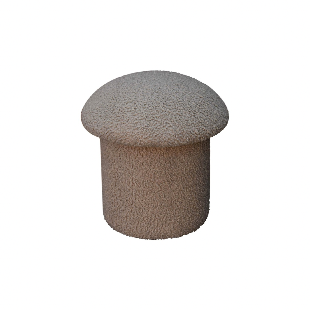 Mud Boucle Mushroom Footstool