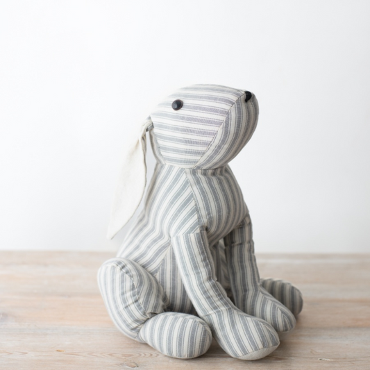 Grey Stripe Rabbit Door Stop