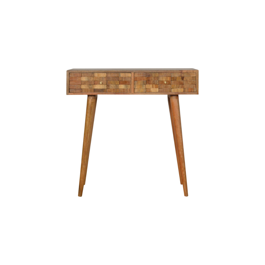 Tile Carved Console Table