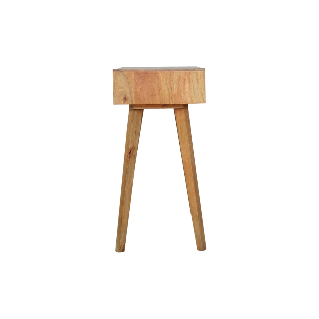 Grey Line Carved Writing Desk