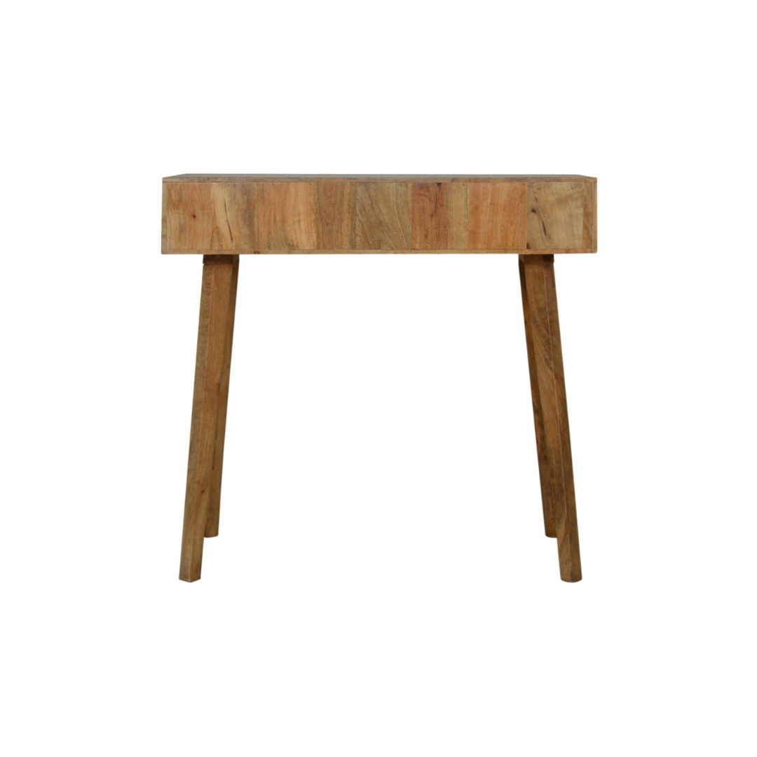 Grey Line Carved Writing Desk