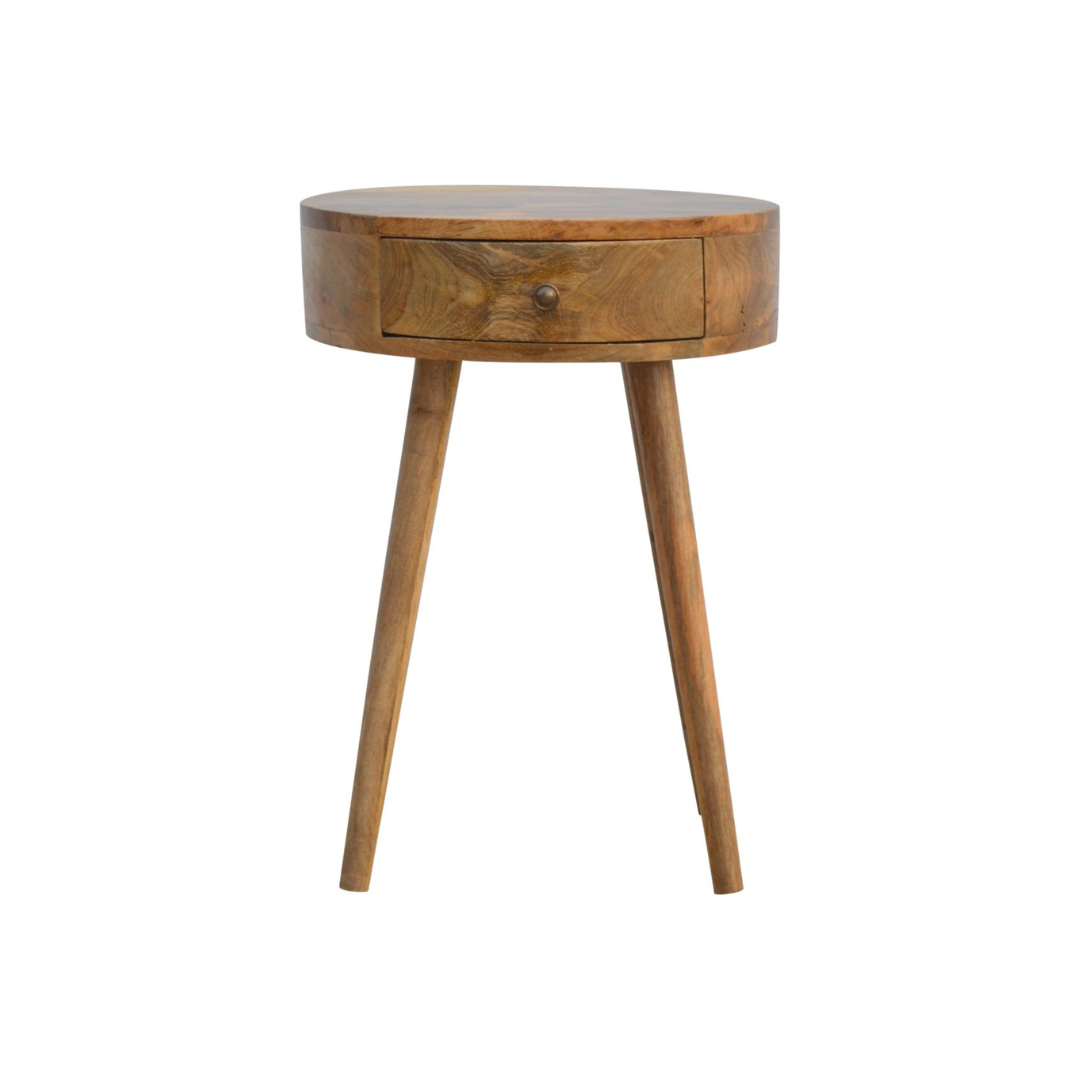 Nordic Circular Shaped Bedside Table