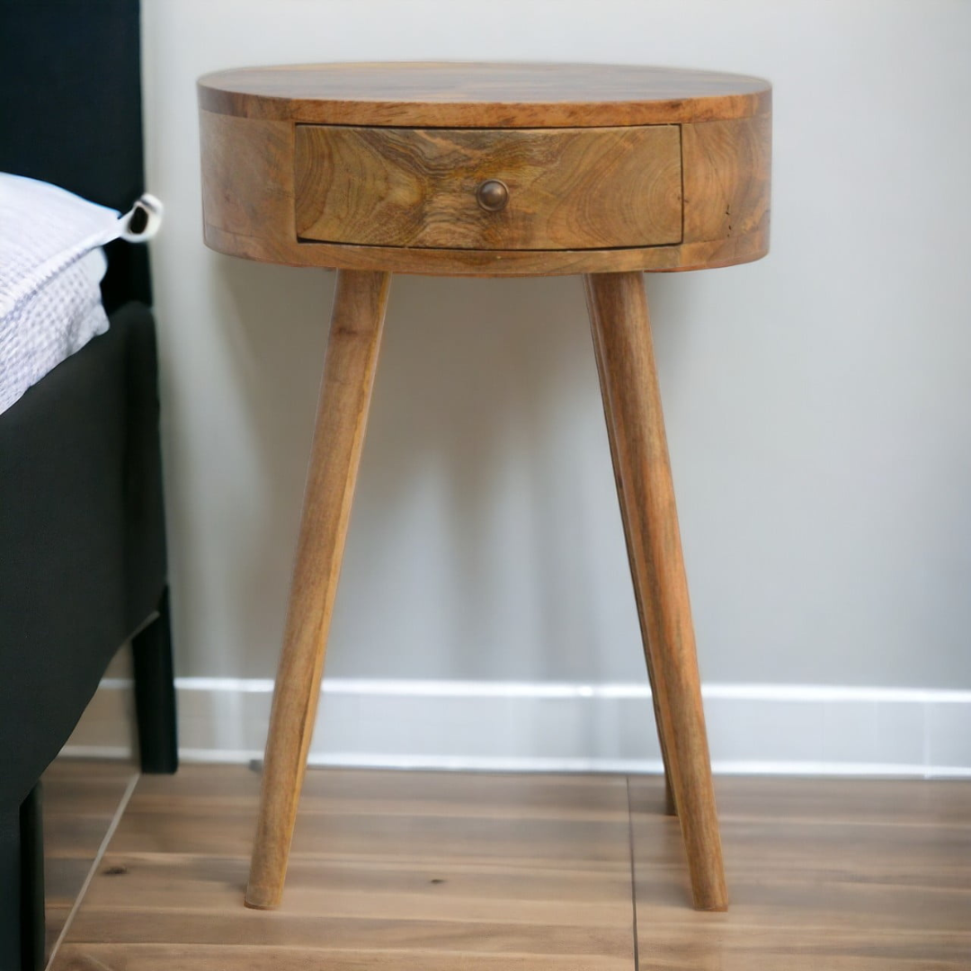 Nordic Circular Shaped Bedside Table