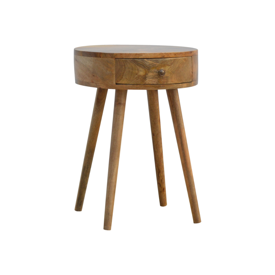 Nordic Circular Shaped Bedside Table