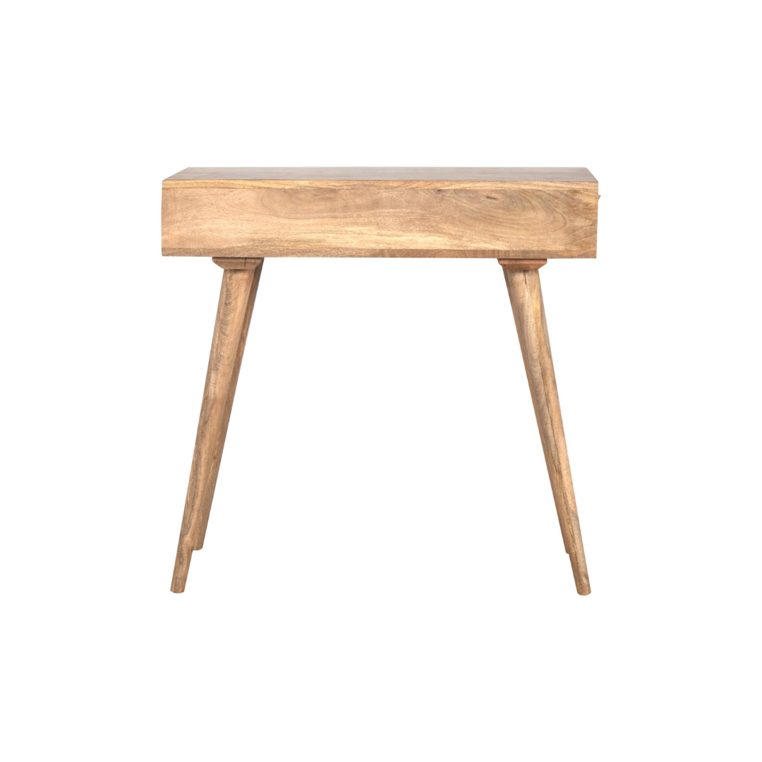 Oak-ish Open Shelf Writing Desk