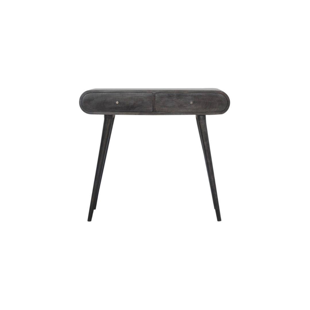 Ash Black Curve Console Table