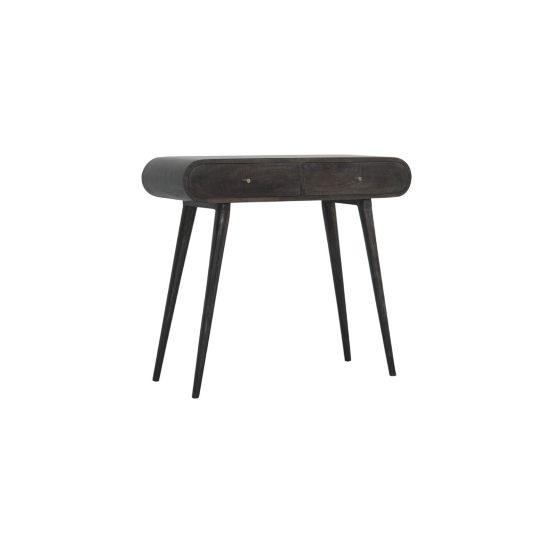 Ash Black Curve Console Table