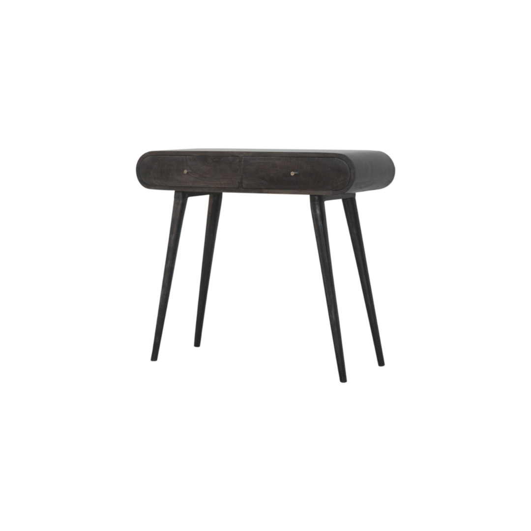 Ash Black Curve Console Table