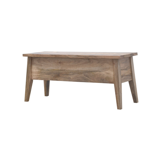 Solid Wood Lid Up Storage Bench