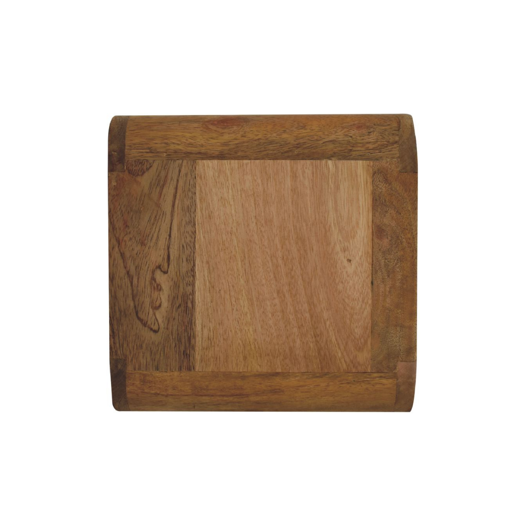 Mini Curve Oak Style Floating Bedside Table