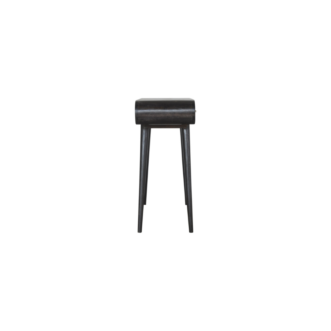 Ash Black Curve Console Table