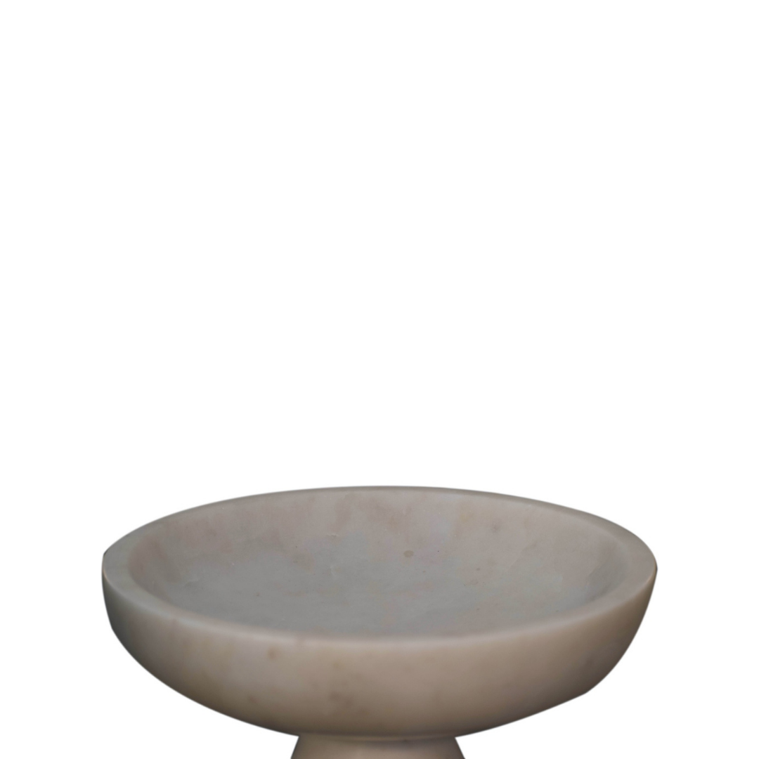 White Marble Fruit Bowl