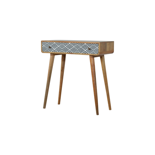 Monochrome Print Console Table