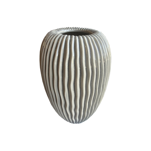 Pallida Collection Large Striped Vase