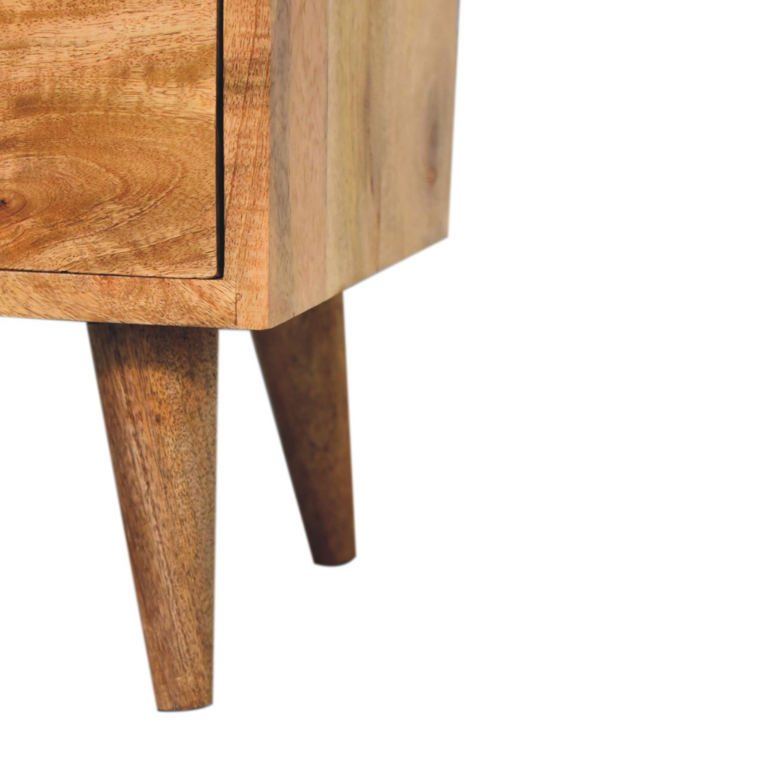 Mini Oak Style Classic Open Bedside Table