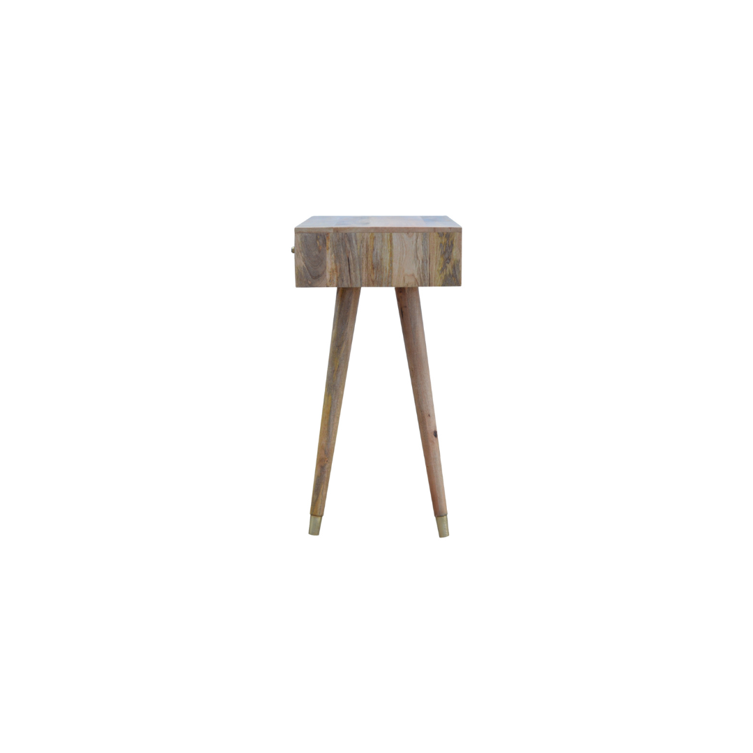 Oak-ish Gold Inlay Console Table