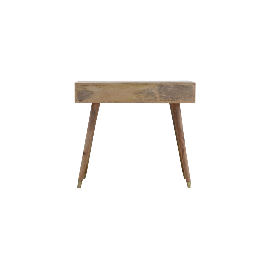 Oak-ish Gold Inlay Console Table