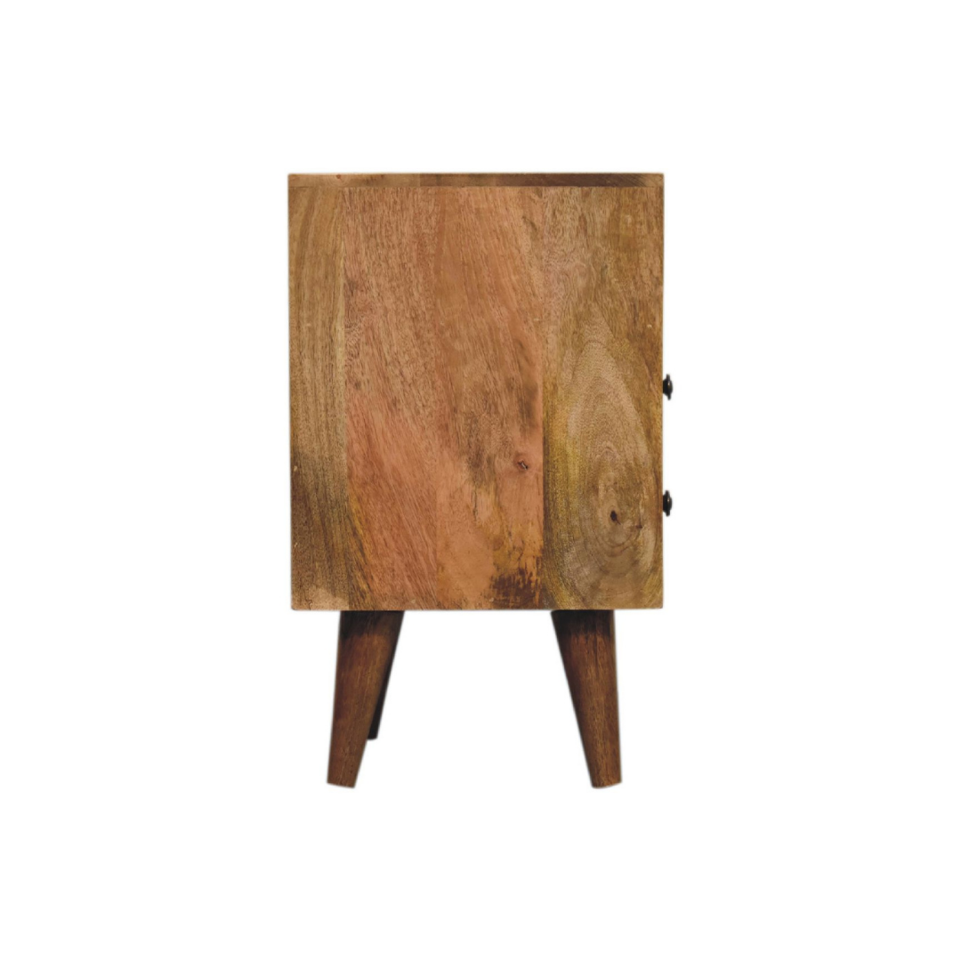 Mini Oak Style Classic Open Bedside Table