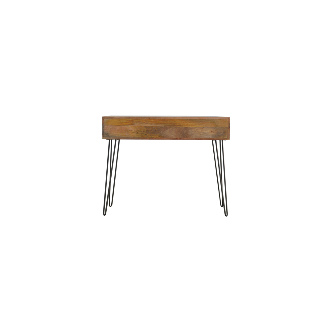 Iron Base 2 Drawer Console Table