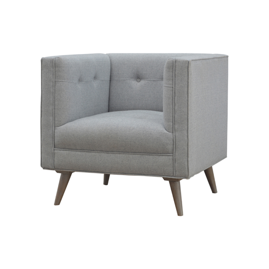 Grey Tweed Armchair