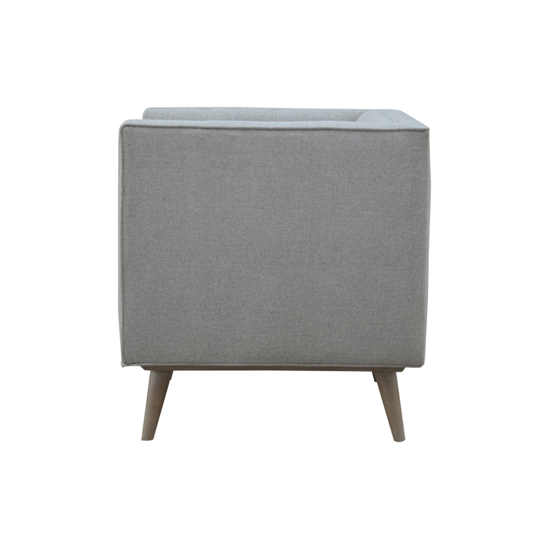 Grey Tweed Armchair
