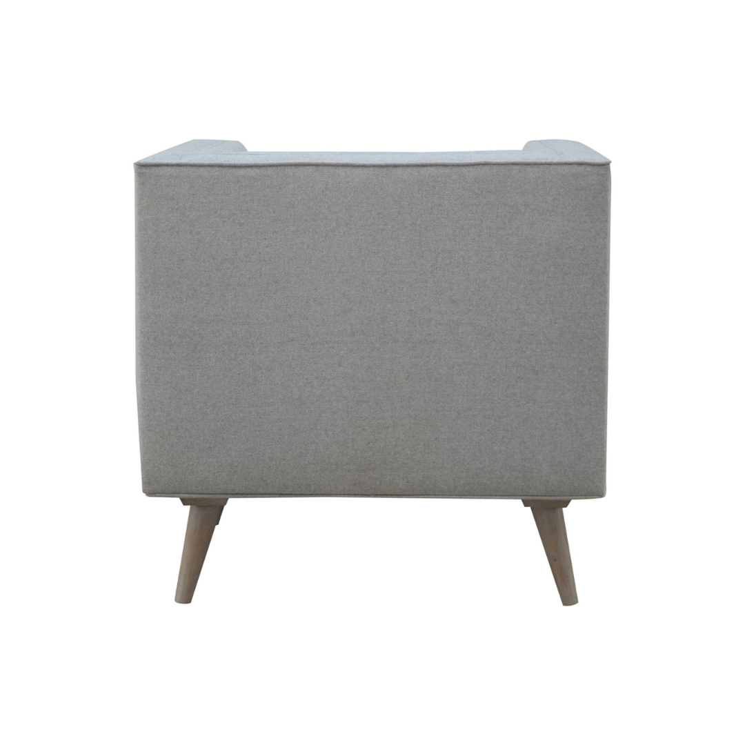 Grey Tweed Armchair