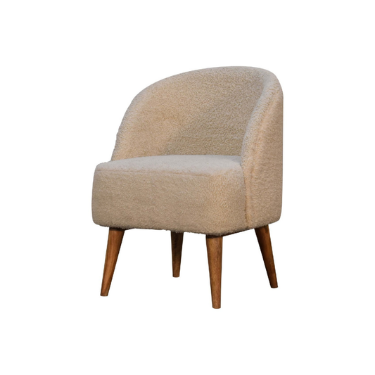 Cream Boucle Tub Chair