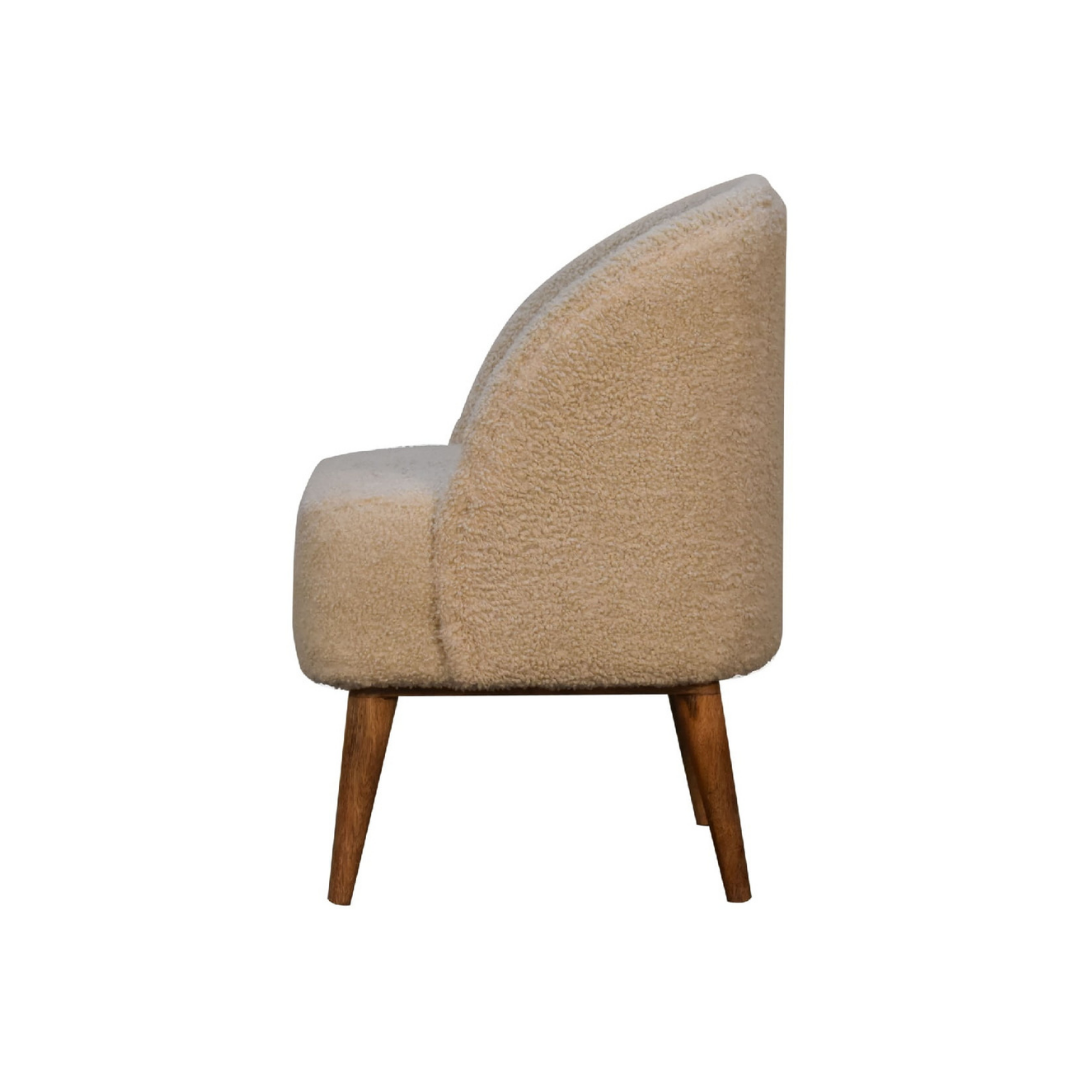 Cream Boucle Tub Chair