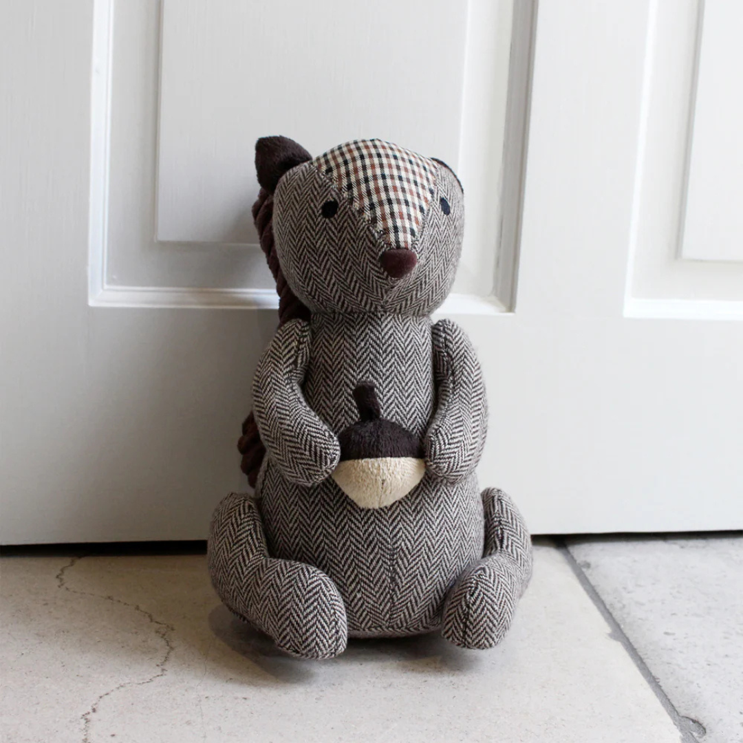 Squirrel Herringbone Door Stop
