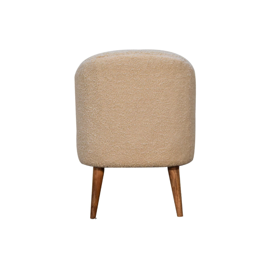 Cream Boucle Tub Chair