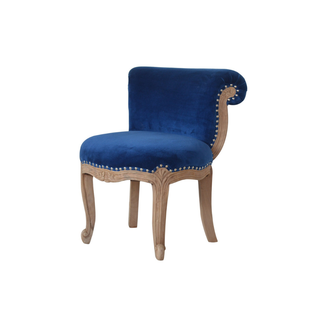 Royal Blue Studded Chair