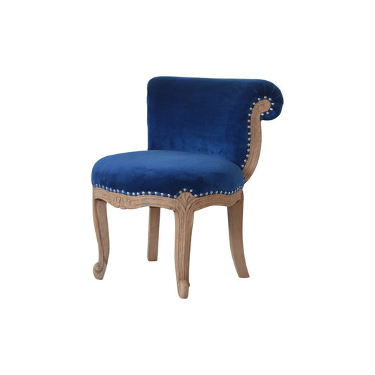 Royal Blue Studded Chair