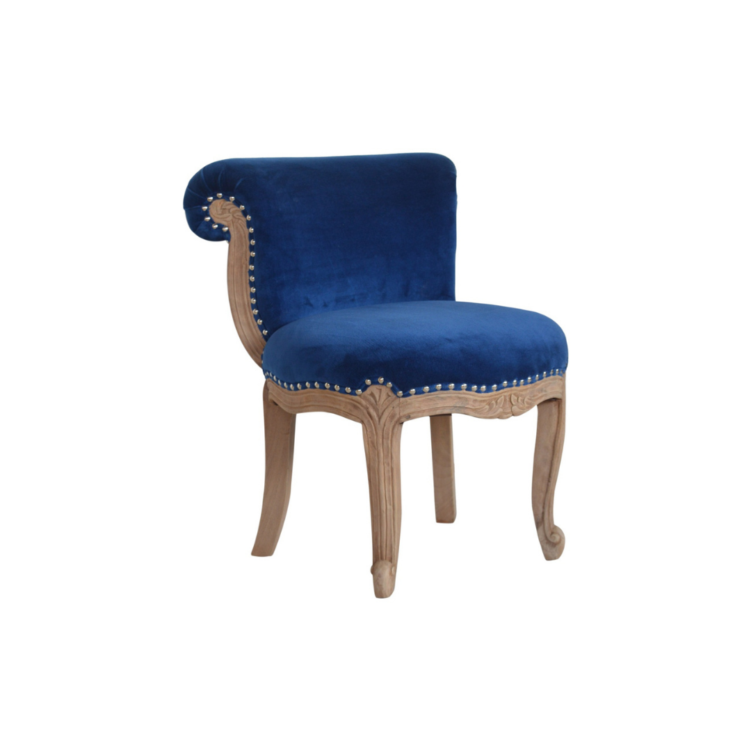 Royal Blue Studded Chair