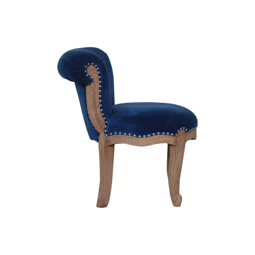 Royal Blue Studded Chair