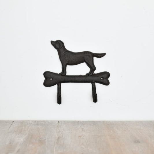 Cast Iron Dog & Bone Storage Hook