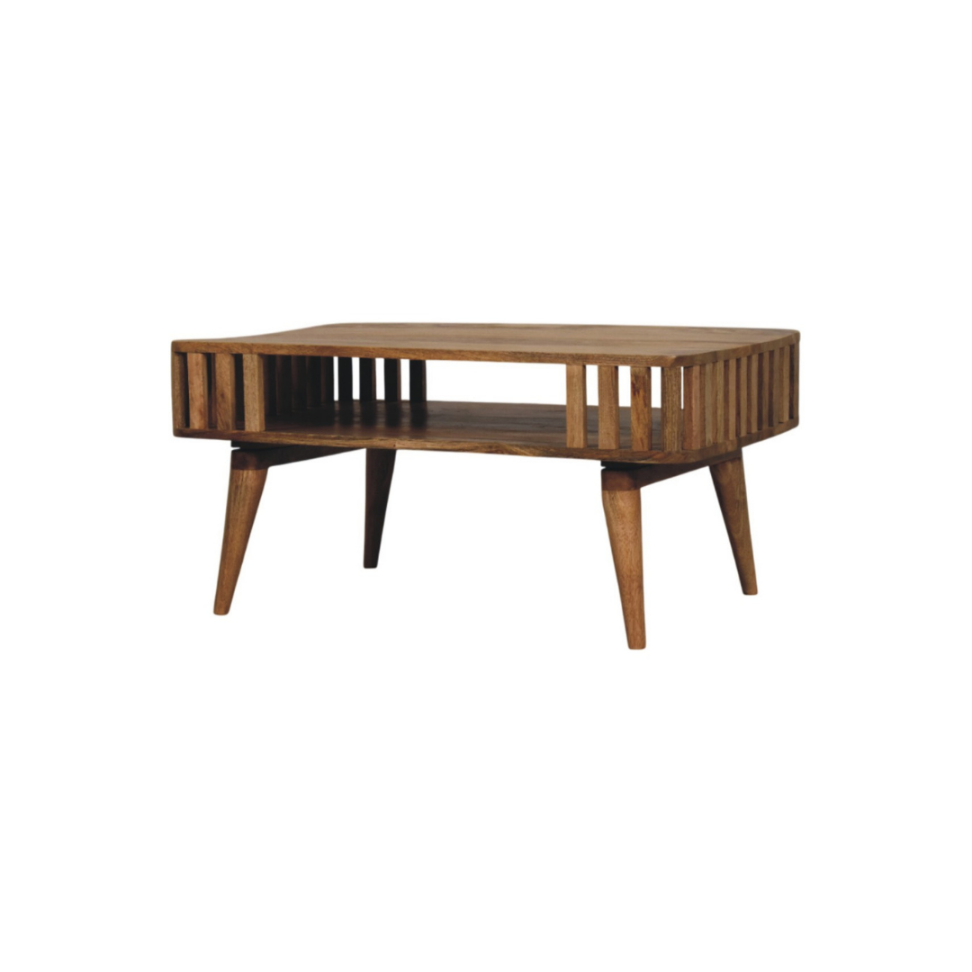 Slatted Oak-ish Coffee Table