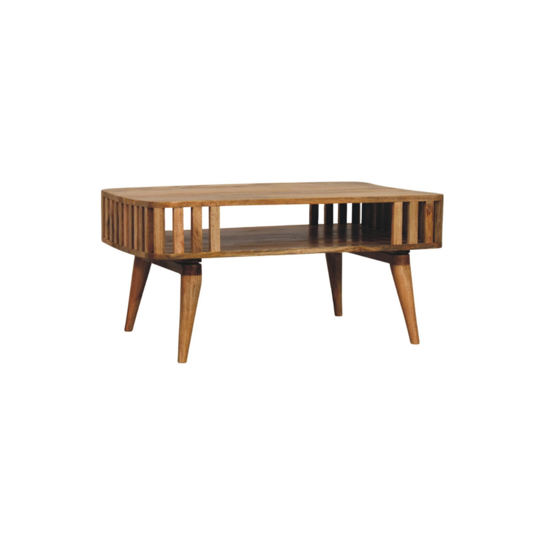 Slatted Oak-ish Coffee Table