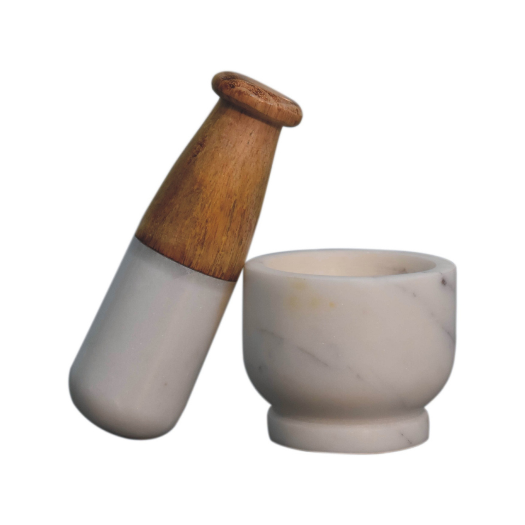 Small Marble Pestle and Mortar