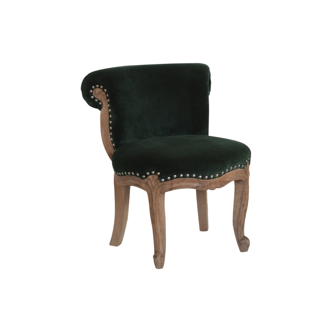 Emerald Green Studded Chair