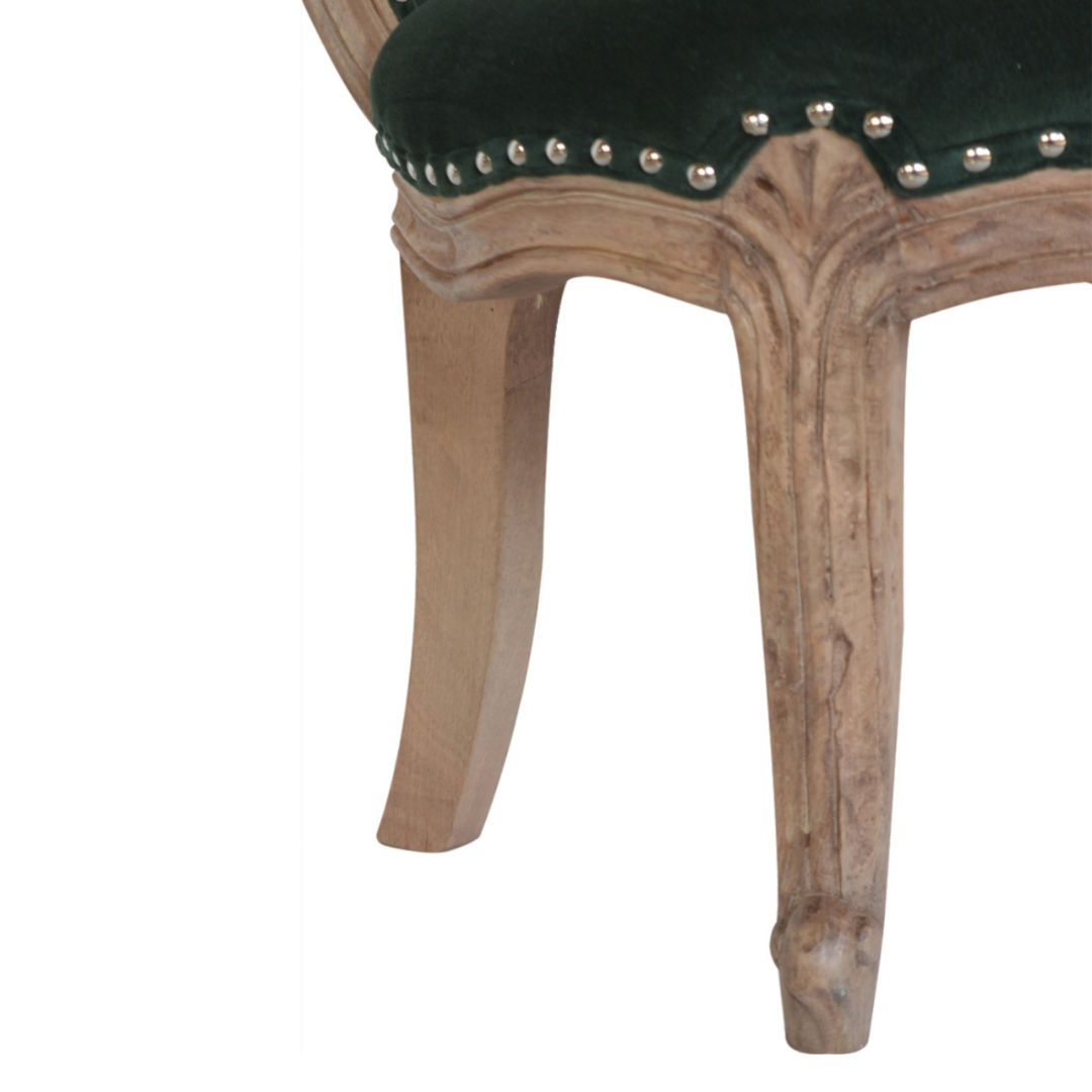 Emerald Green Studded Chair